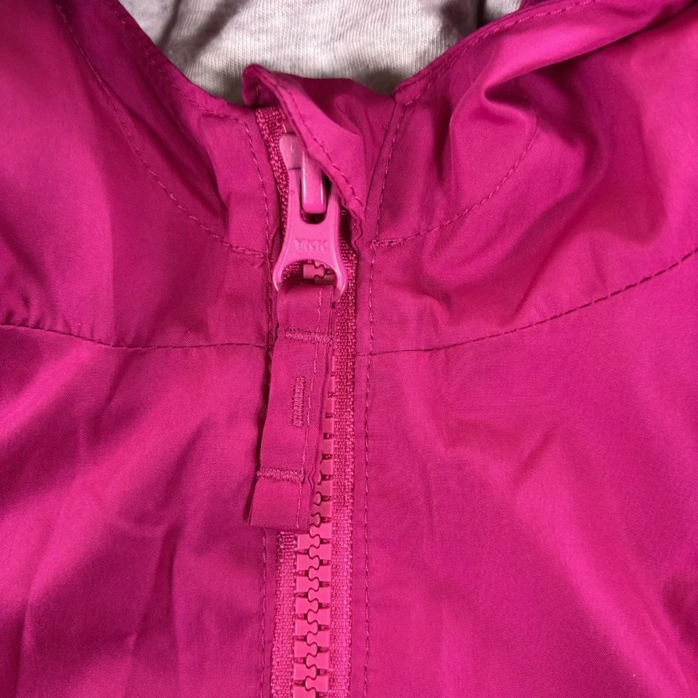 The Children's Place Windbreaker Kids 4T Magenta Purple Hooded Jacket Outerwear
